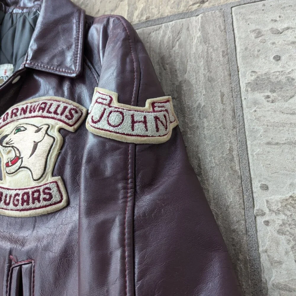 Cornwallis Cougars Hockey Jacket (Royal Canadian Navy) *Vintage*